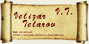 Velizar Telarov vizit kartica
